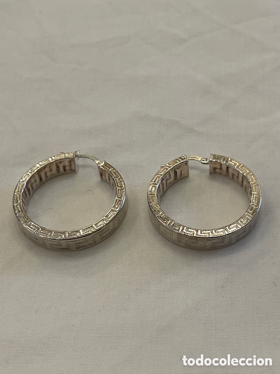 Joyeria: Pendientes de plata siglo XX - Foto 3