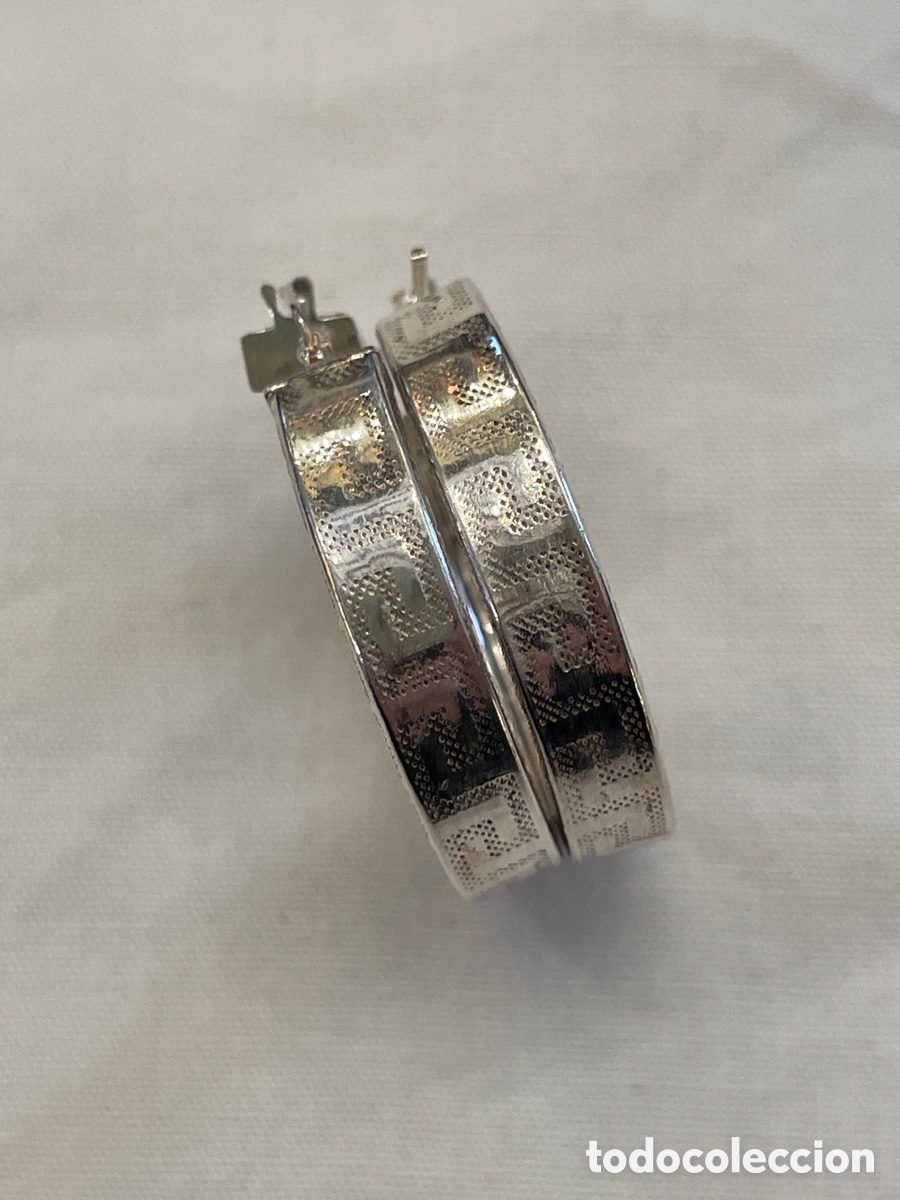 Joyeria: Pendientes de plata siglo XX - Foto 4