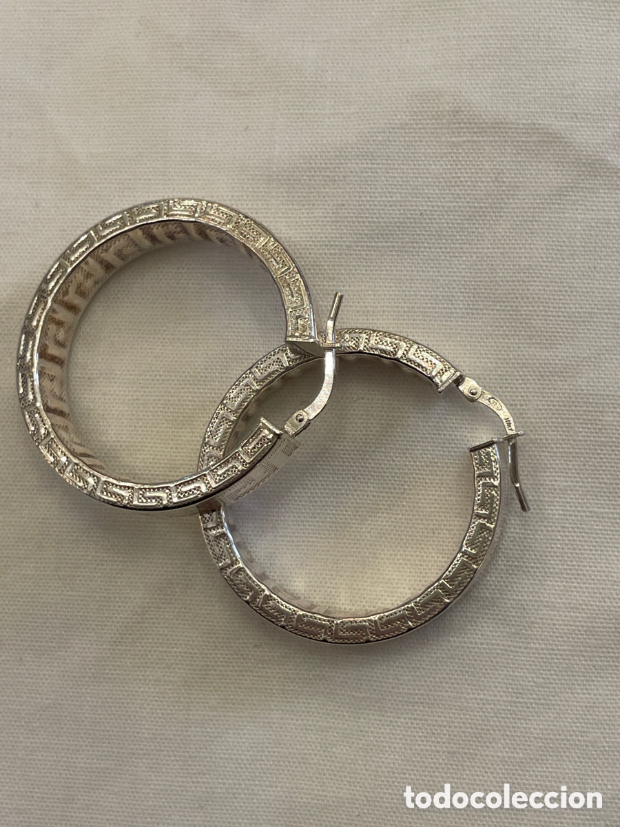 Joyeria: Pendientes de plata siglo XX - Foto 5