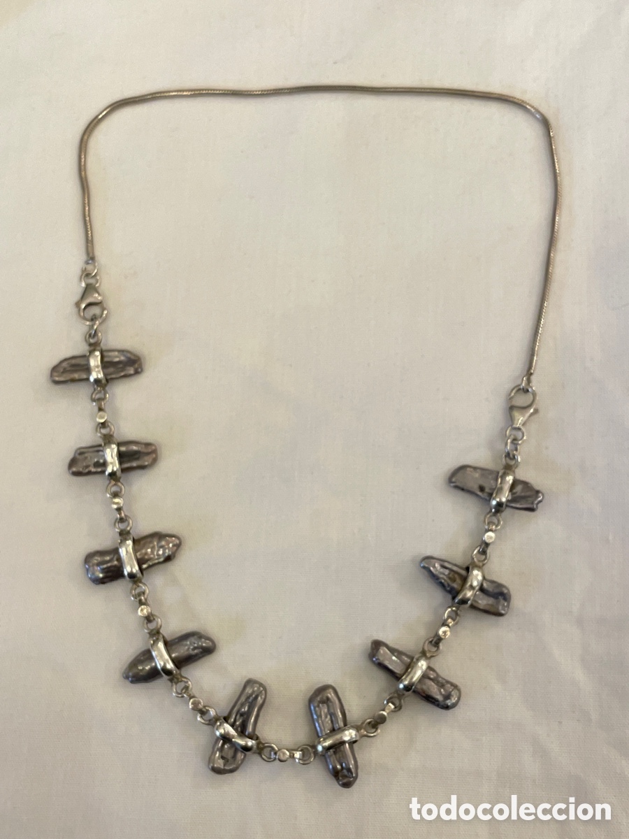 Joyeria: Collar plata siglo XX - Foto 1
