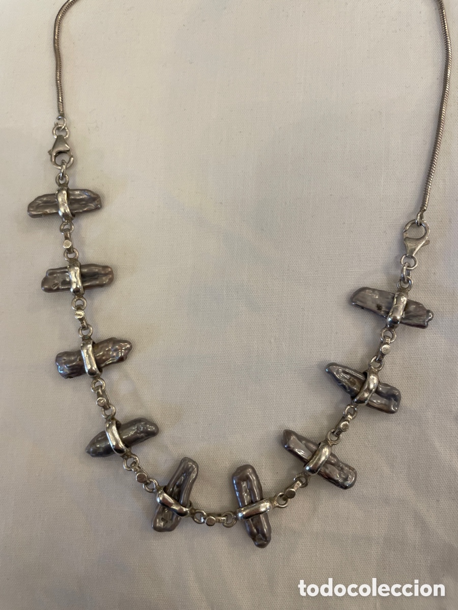 Joyeria: Collar plata siglo XX - Foto 3