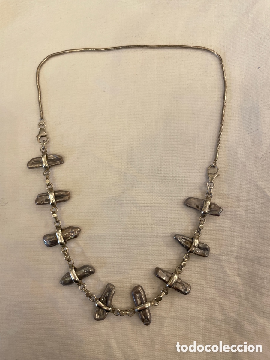 Joyeria: Collar plata siglo XX - Foto 2