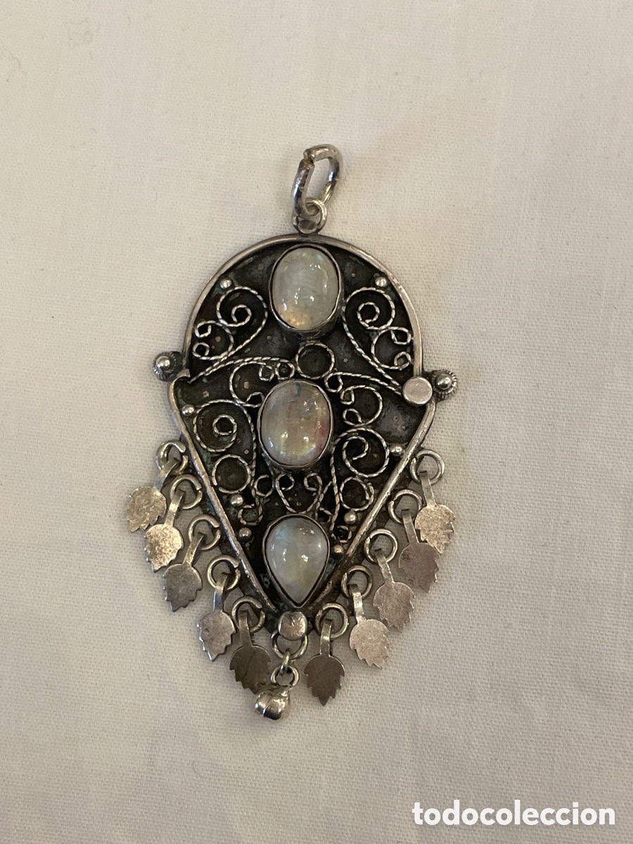 Joyeria: Colgante plata y &oacute;palo - Foto 1