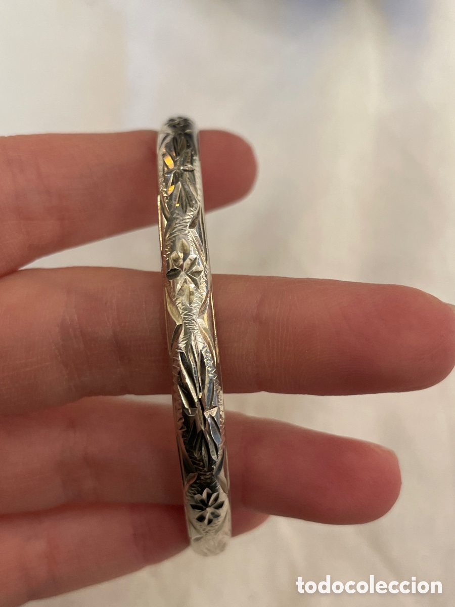 Joyeria: Pulsera plata tallada a mano - Foto 3
