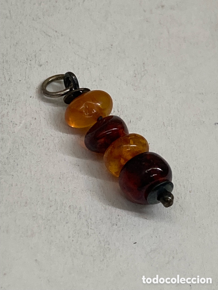 Joyeria: Colgante de plata y Ambar C534 - Foto 1