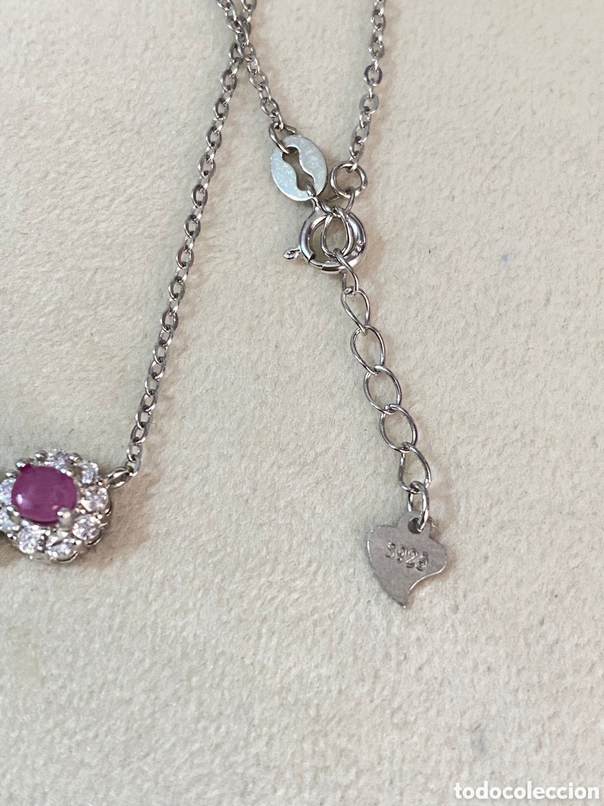 Joyeria: Collar de plata con Esmeralda y Rub&iacute; - Foto 6
