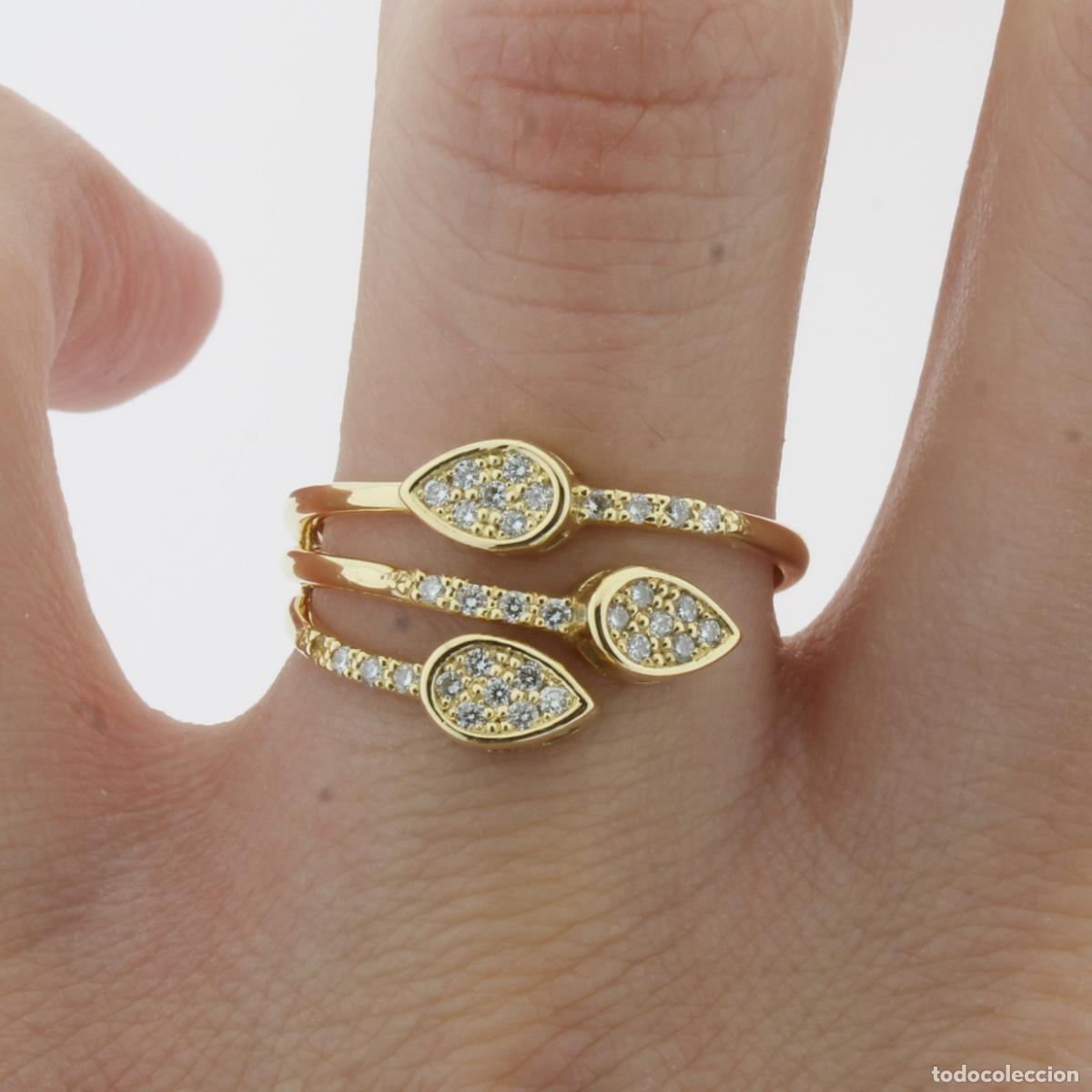 Joyeria: Anillo oro con brillantes - Foto 2
