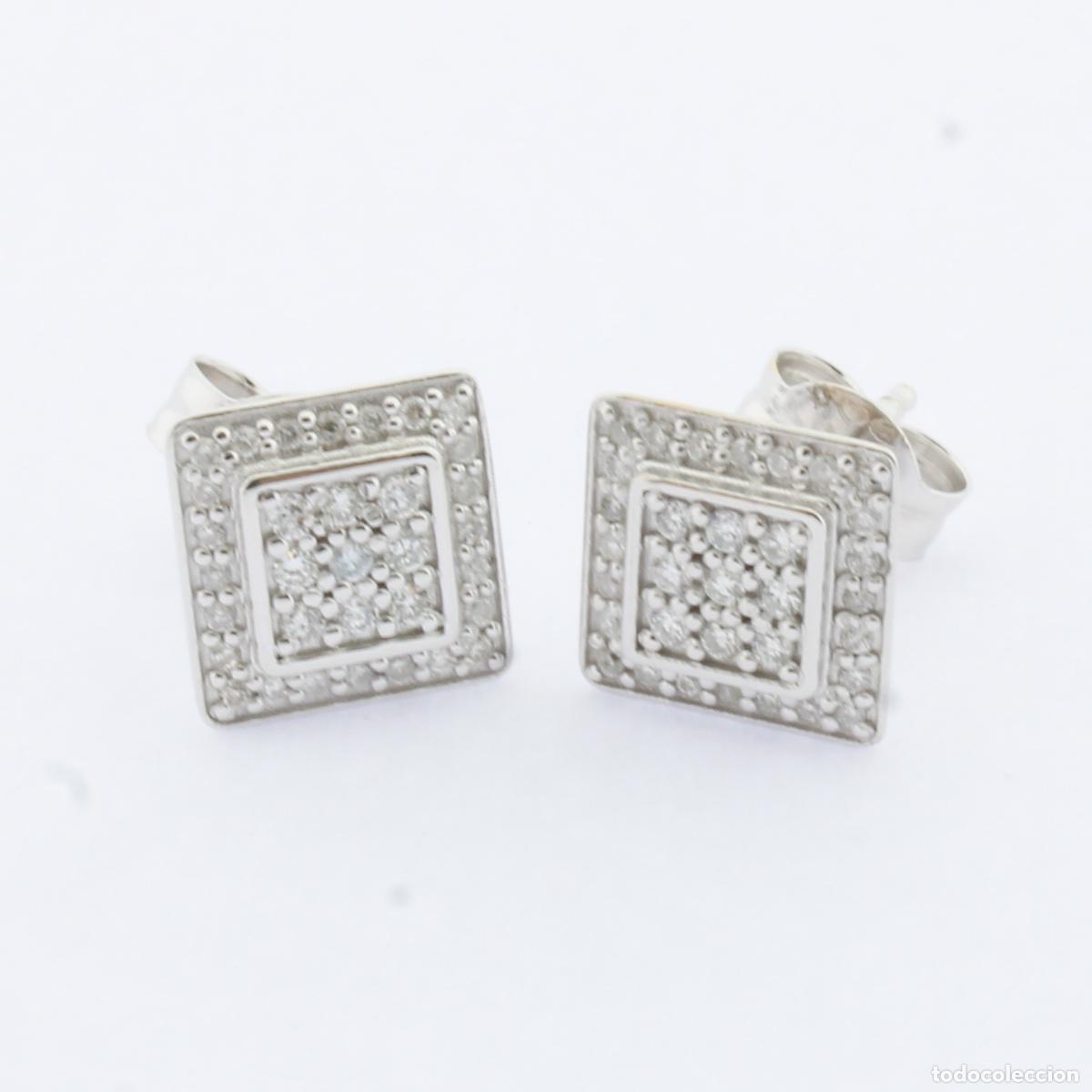Joyeria: Pendientes oro blanco con diamantes y perlas - Foto 2