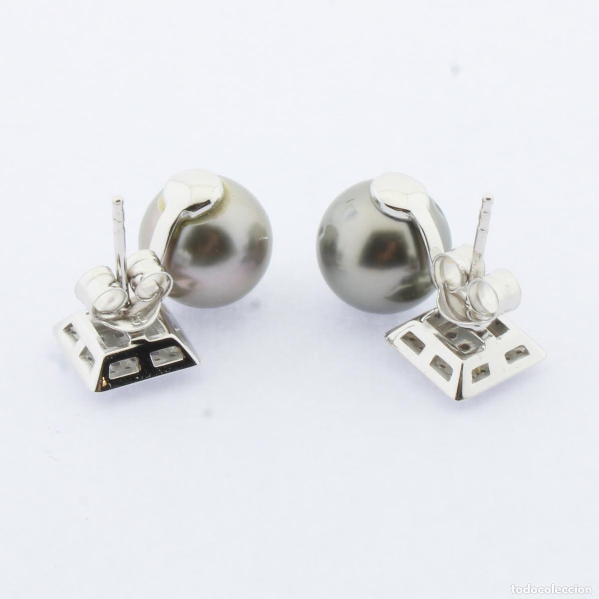 Joyeria: Pendientes oro blanco con diamantes y perlas - Foto 8