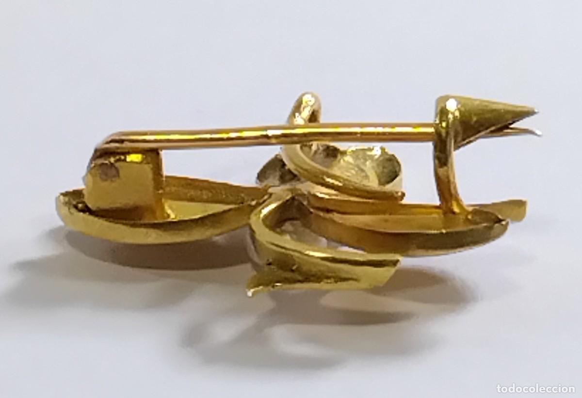 Joyeria: Oro 18 k. Broche en forma de flor con perla - Foto 7