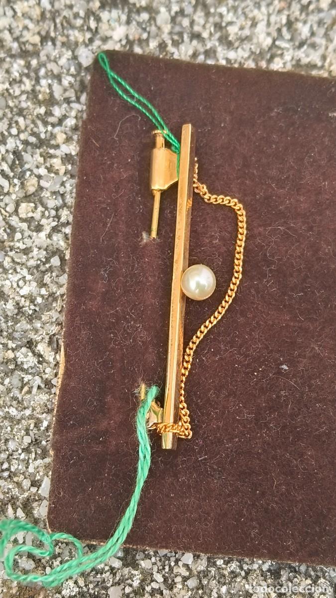 Joyeria: Broche vintage plaqu&eacute; or poincon - Foto 3