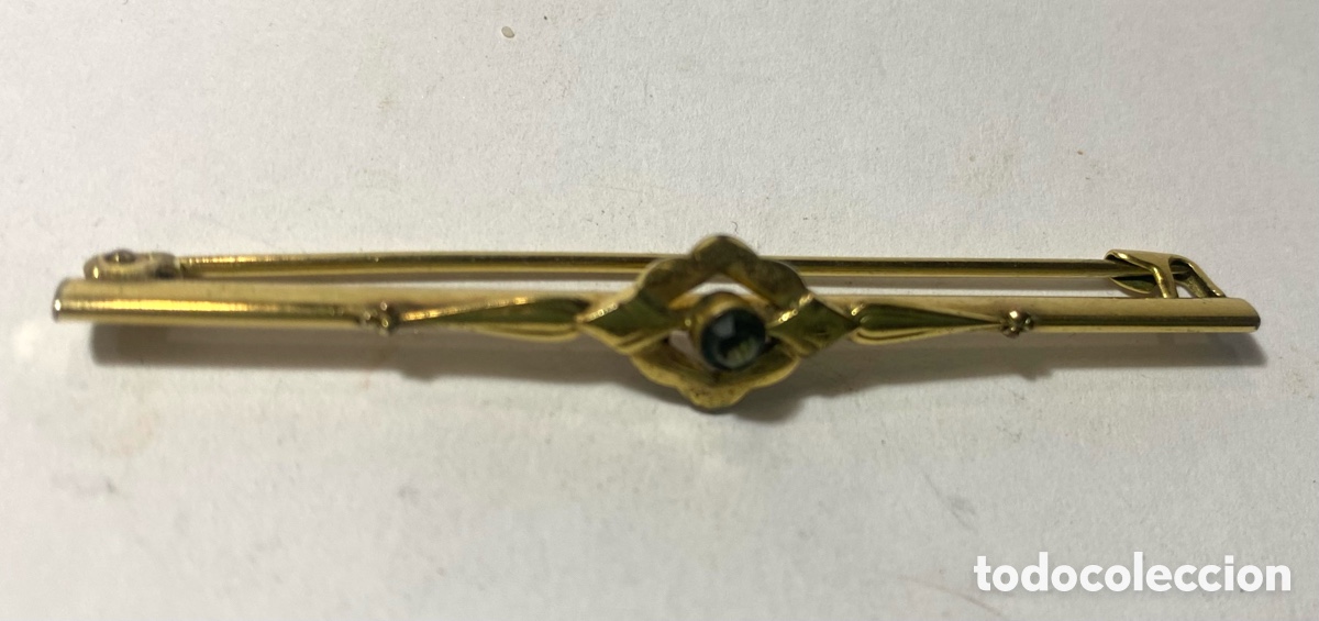 Joyeria: Broche dorado con Piera central - Foto 2