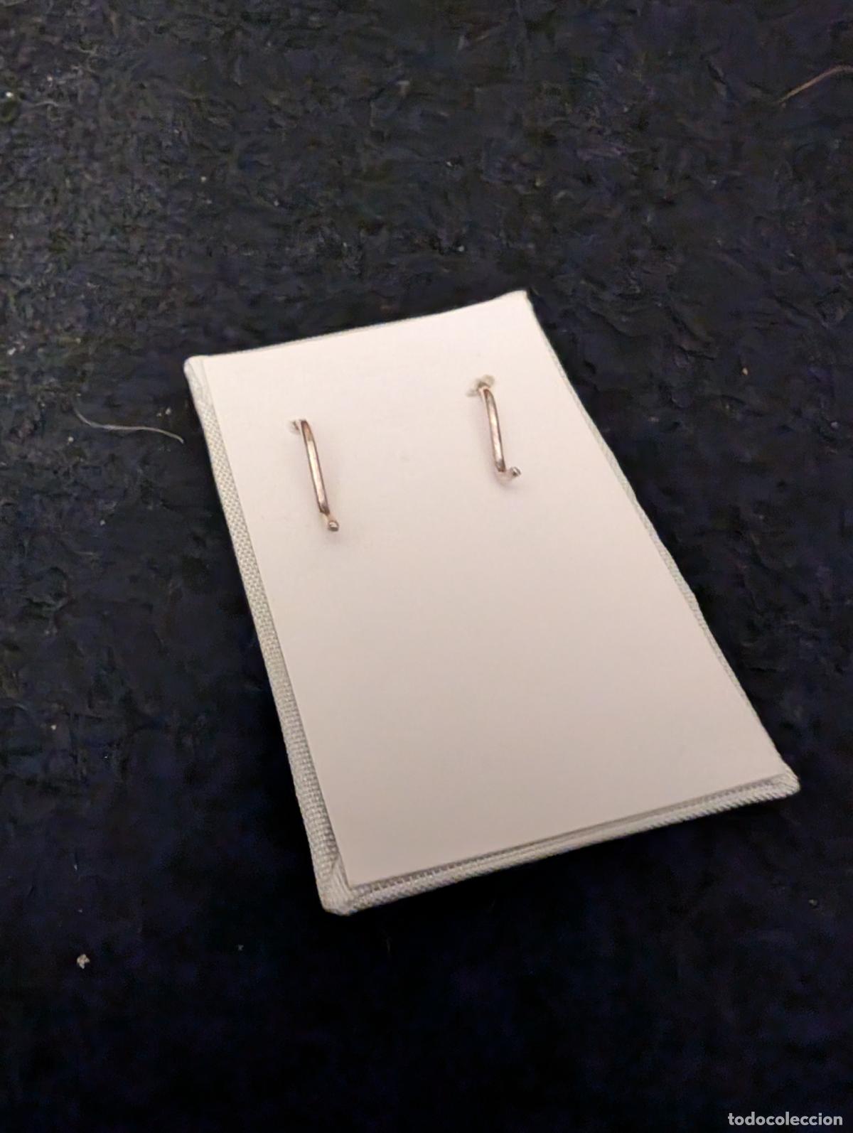 Joyeria: PENDIENTES DE PLATA DE LEY Y PERLA OSCURA. - Foto 2