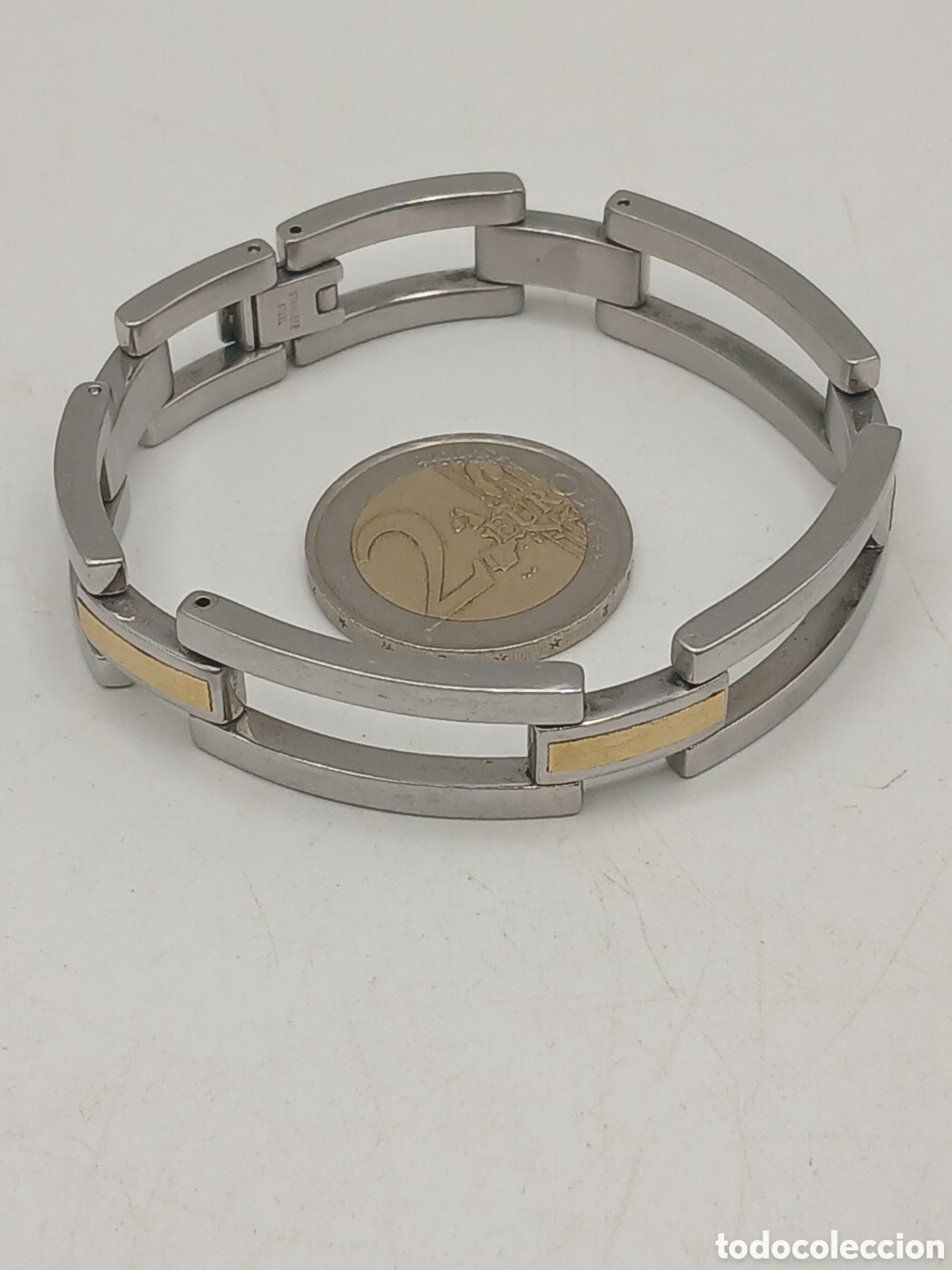 Joyeria: Pulsera acero y oro 18quilates - Foto 2