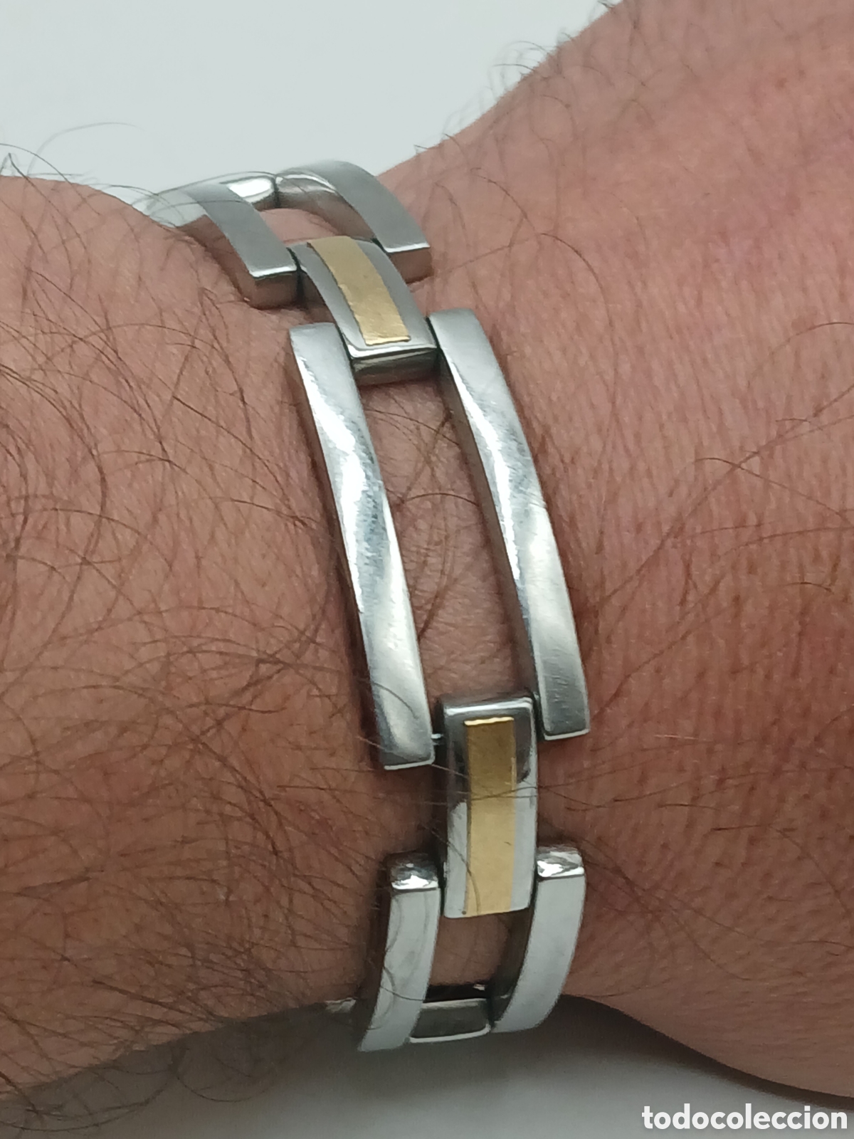 Joyeria: Pulsera acero y oro 18quilates - Foto 1