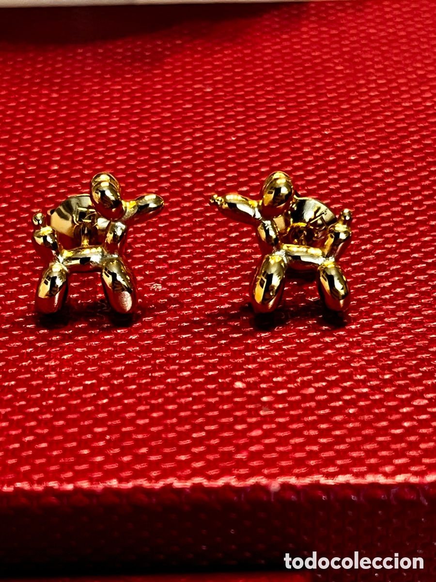 Joyeria: Pendientes dorados &ldquo;perritos&rdquo; con tuerca - Foto 4