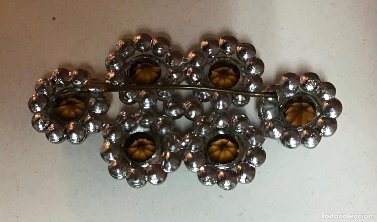 Joyeria: BROCHE PLATEADO Y CRISTAL, A&Ntilde;OS 80 - Foto 2