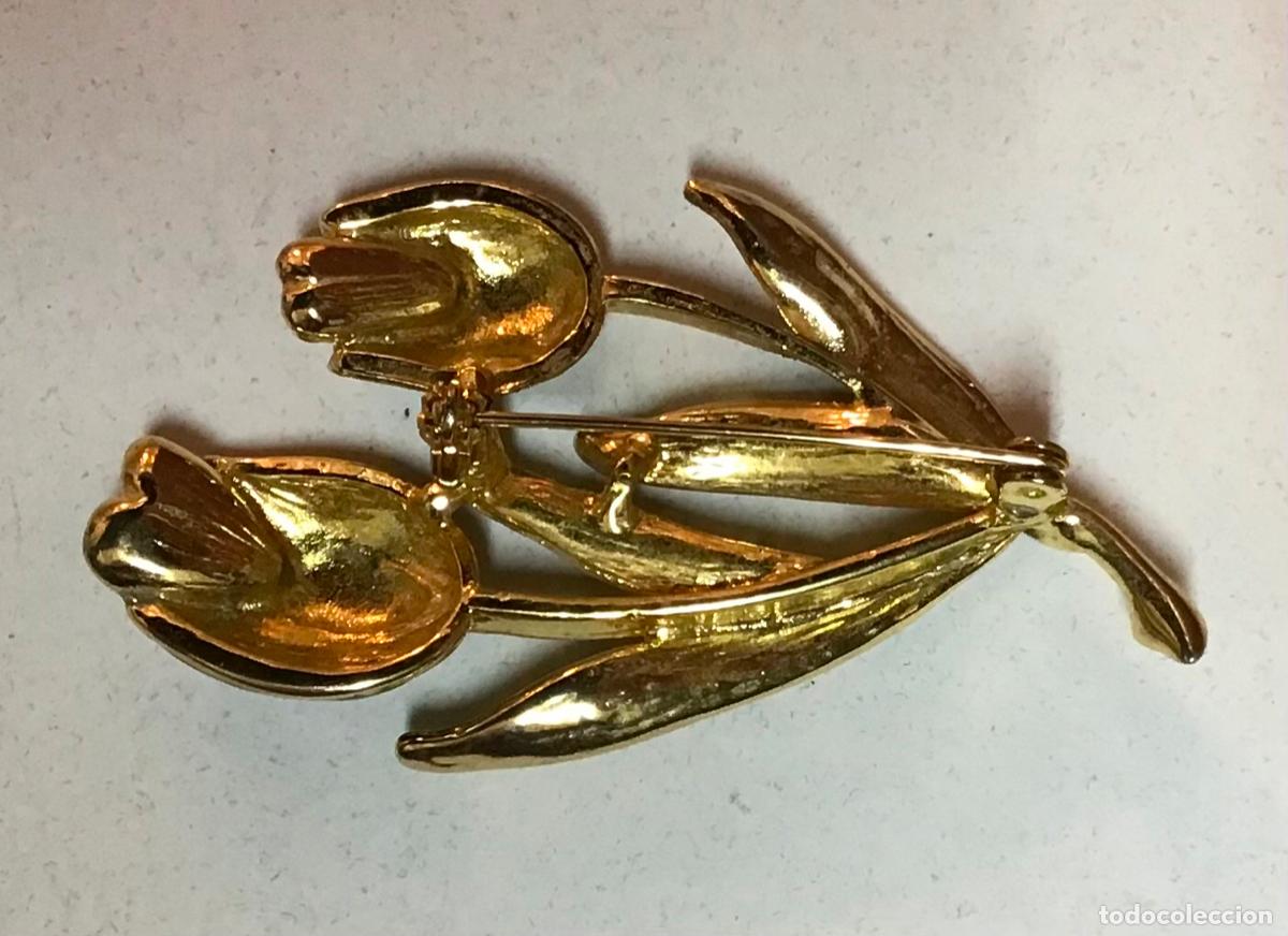 Joyeria: BROCHE DORADO Y ESMALTE, A&Ntilde;OS 80 - Foto 2