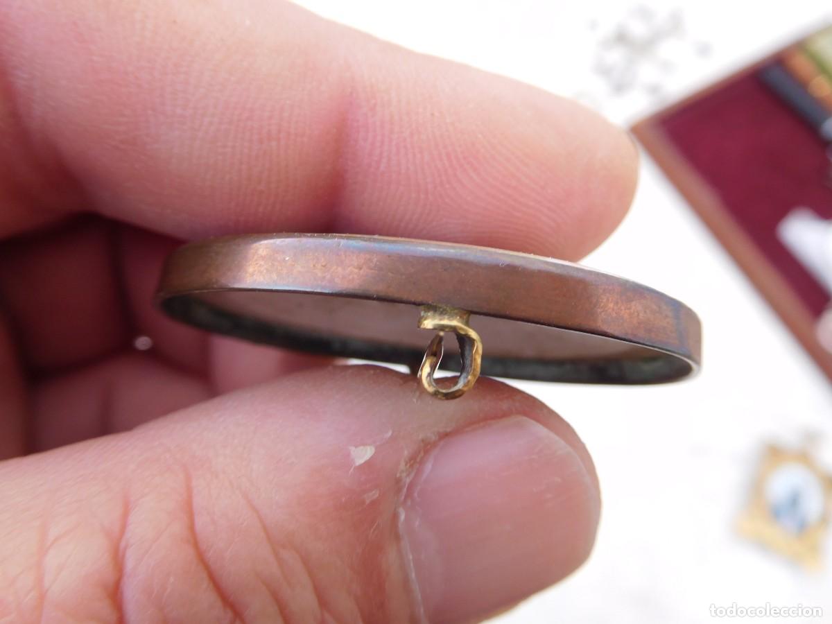 Joyeria: Broche antiguo con esmalte dama con sombrero - Foto 8