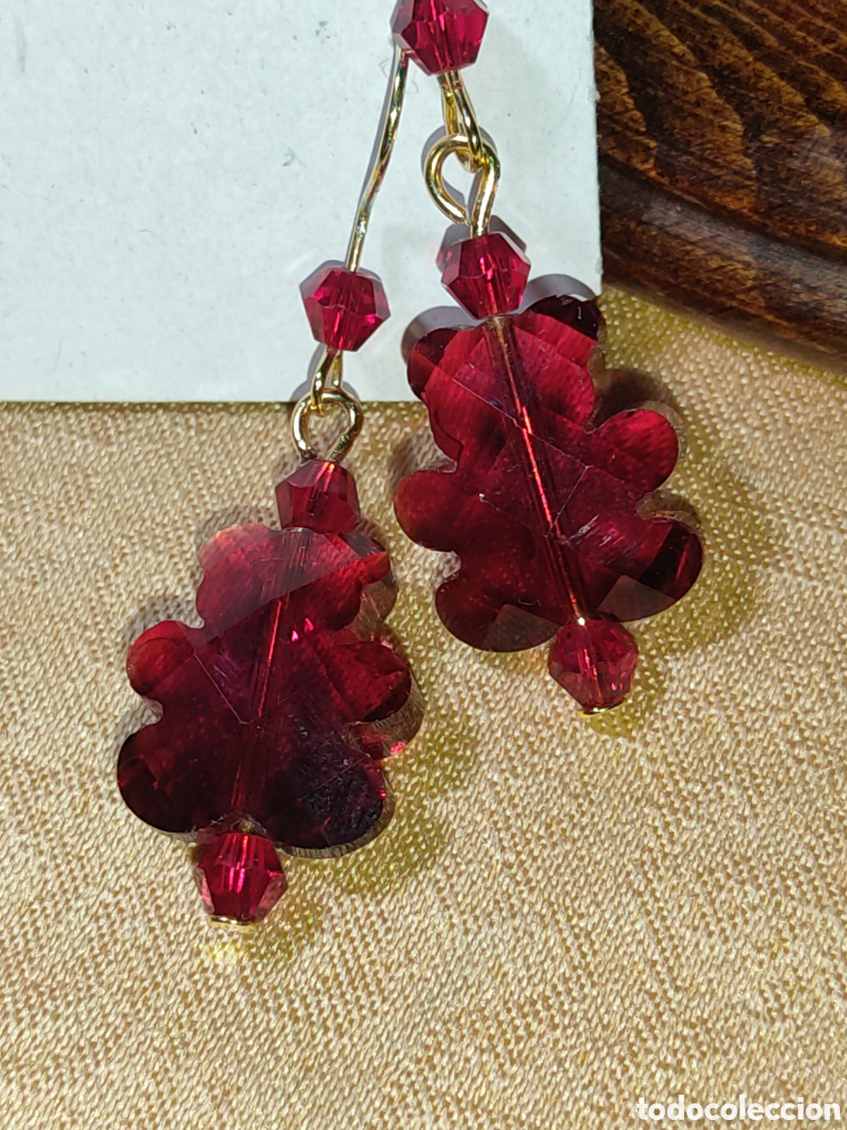 Joyeria: Pendientes ositos tallados en cristal Checo. - Foto 2