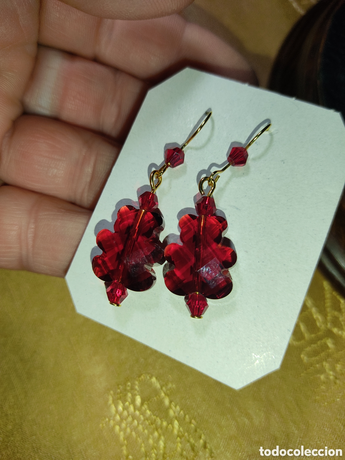 Joyeria: Pendientes ositos tallados en cristal Checo. - Foto 7