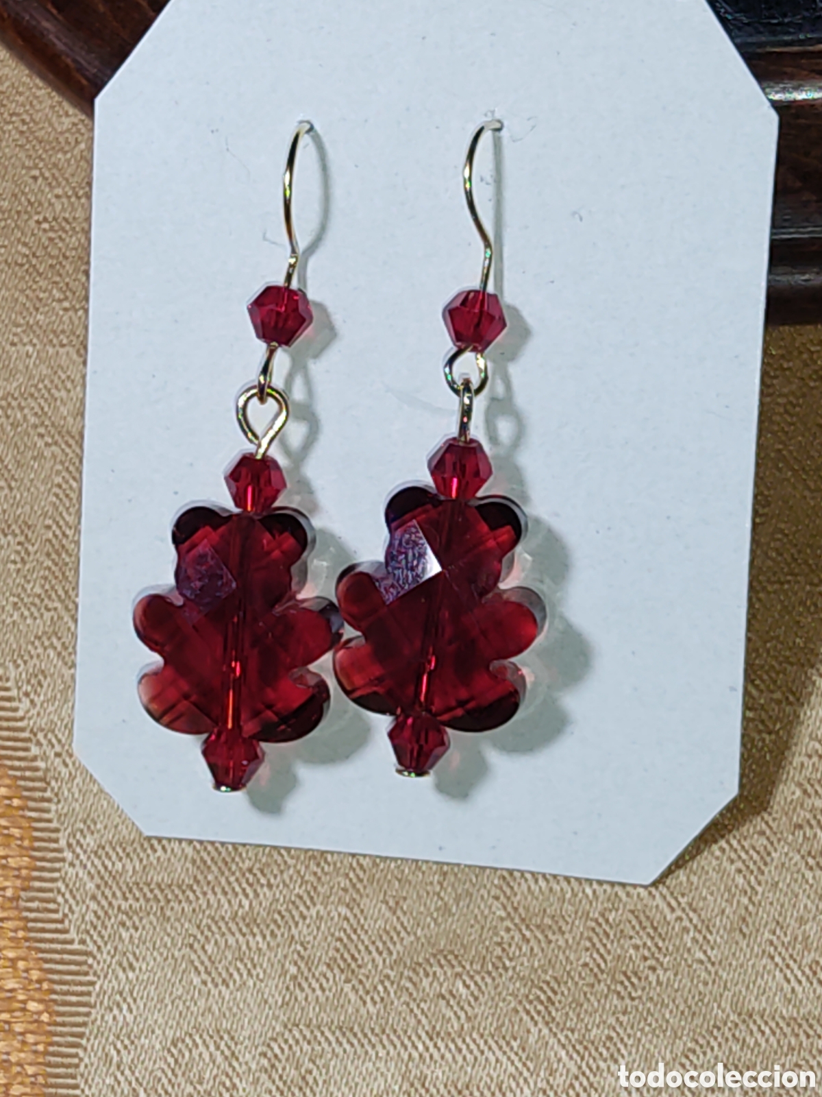 Joyeria: Pendientes ositos tallados en cristal Checo. - Foto 1