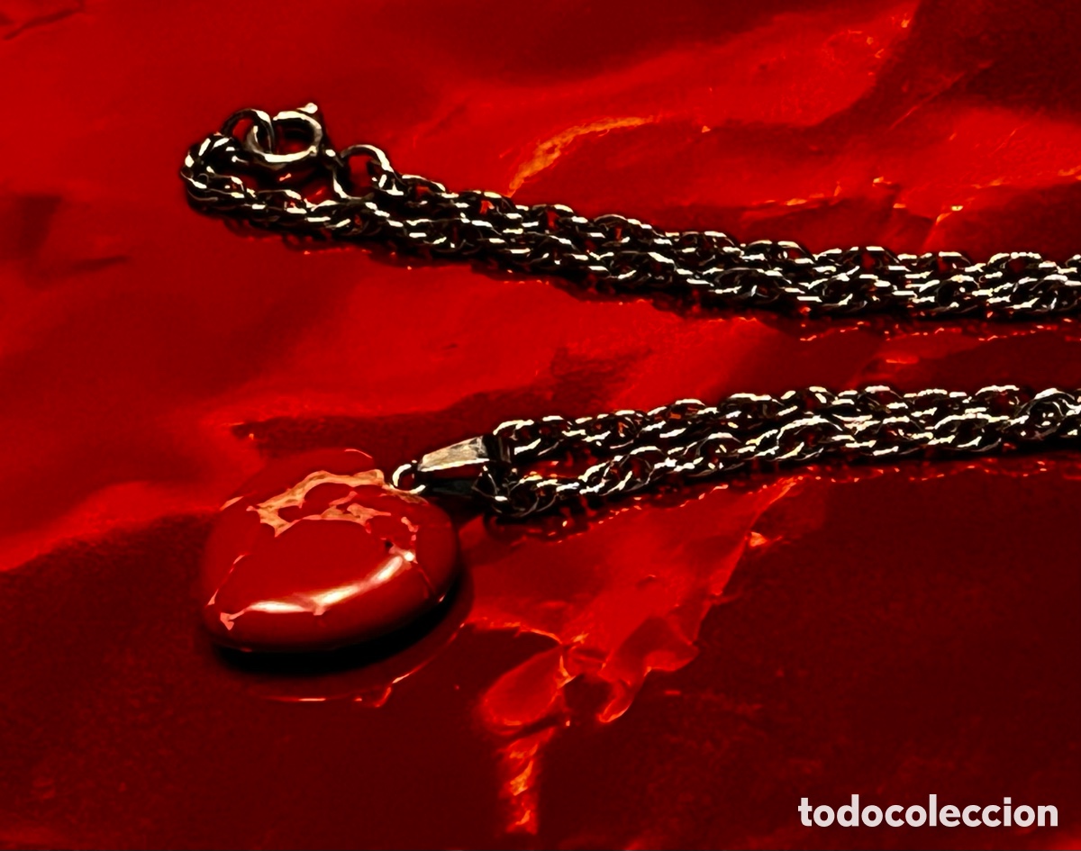 Joyeria: Coralina en forma de coraz&oacute;n y cadena - Foto 2