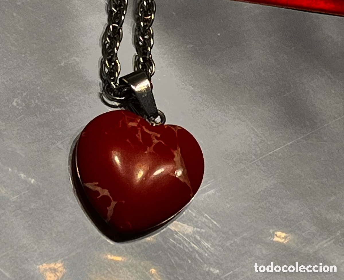 Joyeria: Coralina en forma de coraz&oacute;n y cadena - Foto 3
