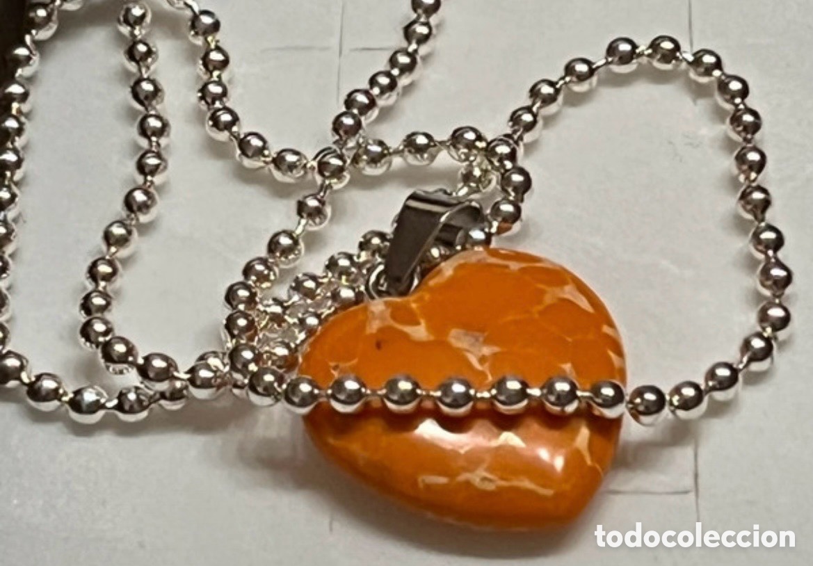 Joyeria: Coralina en forma de coraz&oacute;n (anaranjada) - Foto 1