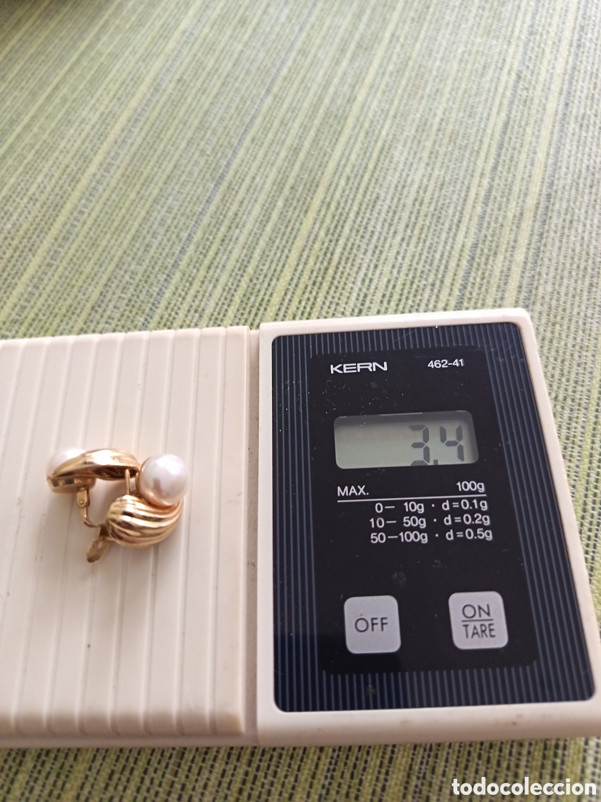 Joyeria: Pendientes con perlas naturales en oro de 18 kilates. - Foto 3
