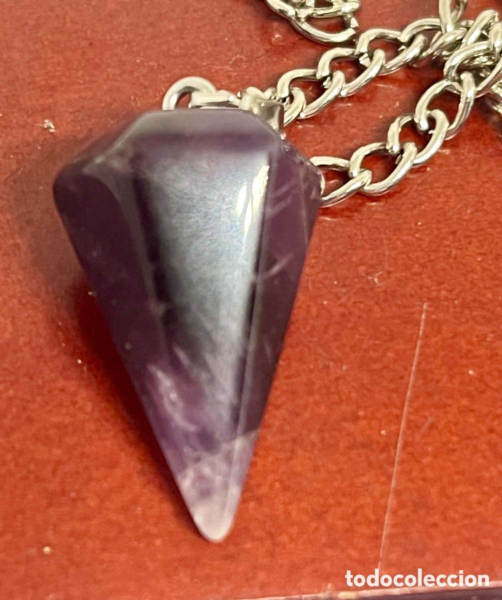 Joyeria: P&eacute;ndulo o Colgante de amatista con cadena - Foto 2