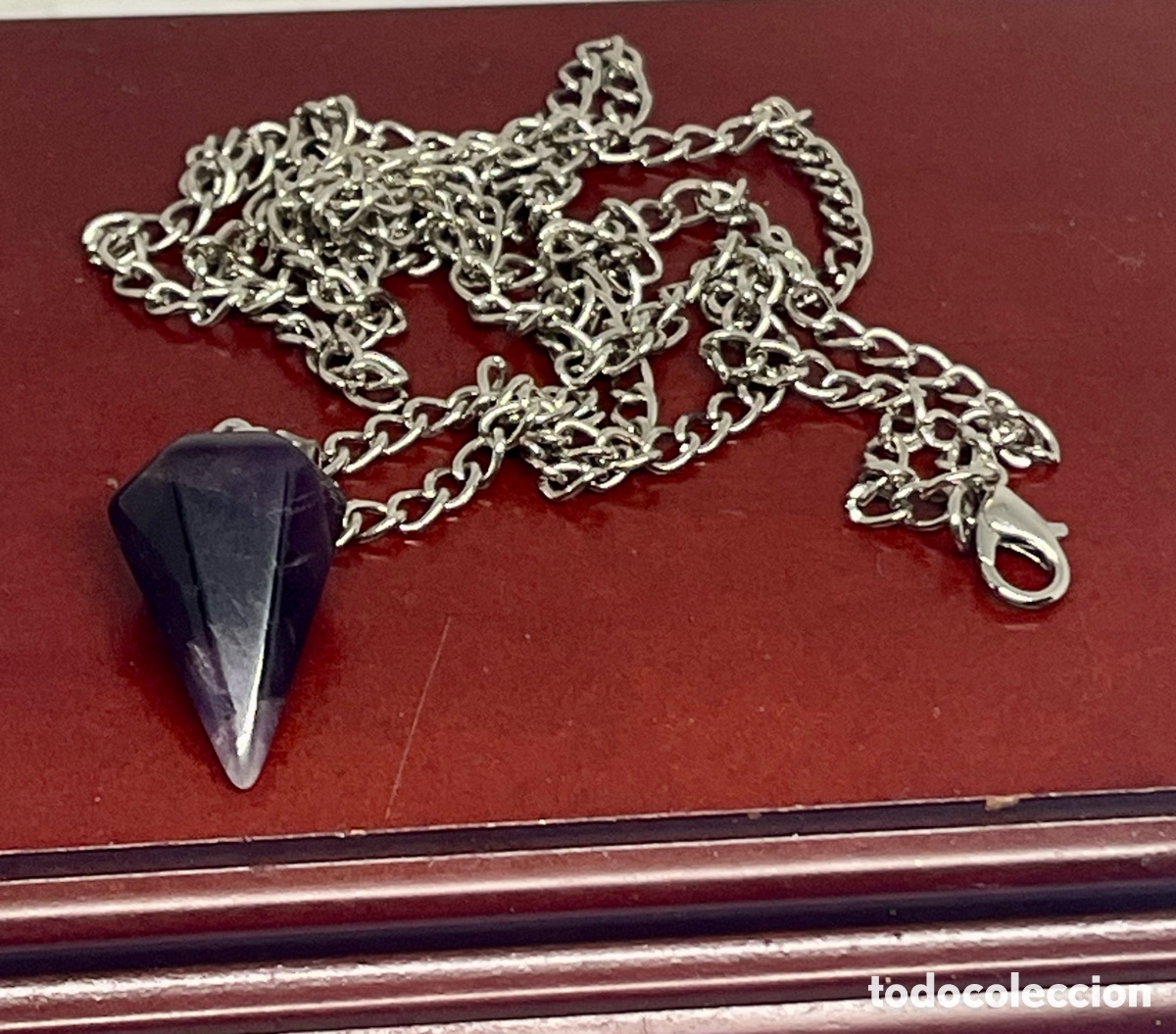 Joyeria: P&eacute;ndulo o Colgante de amatista con cadena - Foto 3