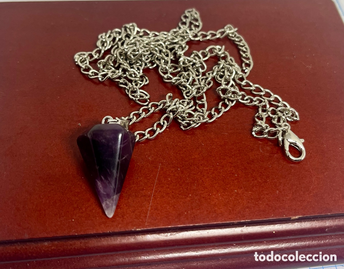 Joyeria: P&eacute;ndulo o Colgante de amatista con cadena - Foto 1