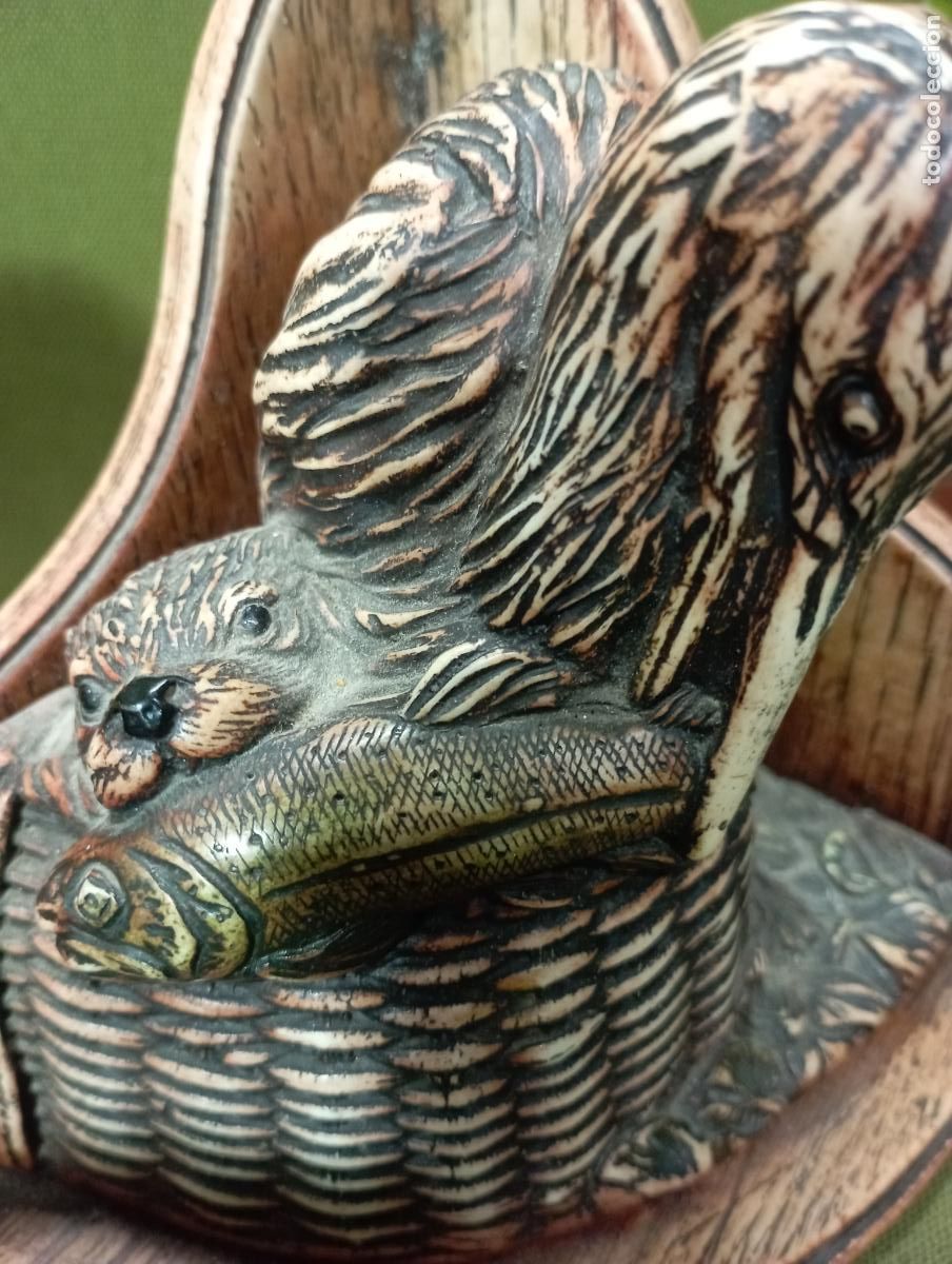 Joyeria: sujetalibros figura ave -nutria pez - Foto 2