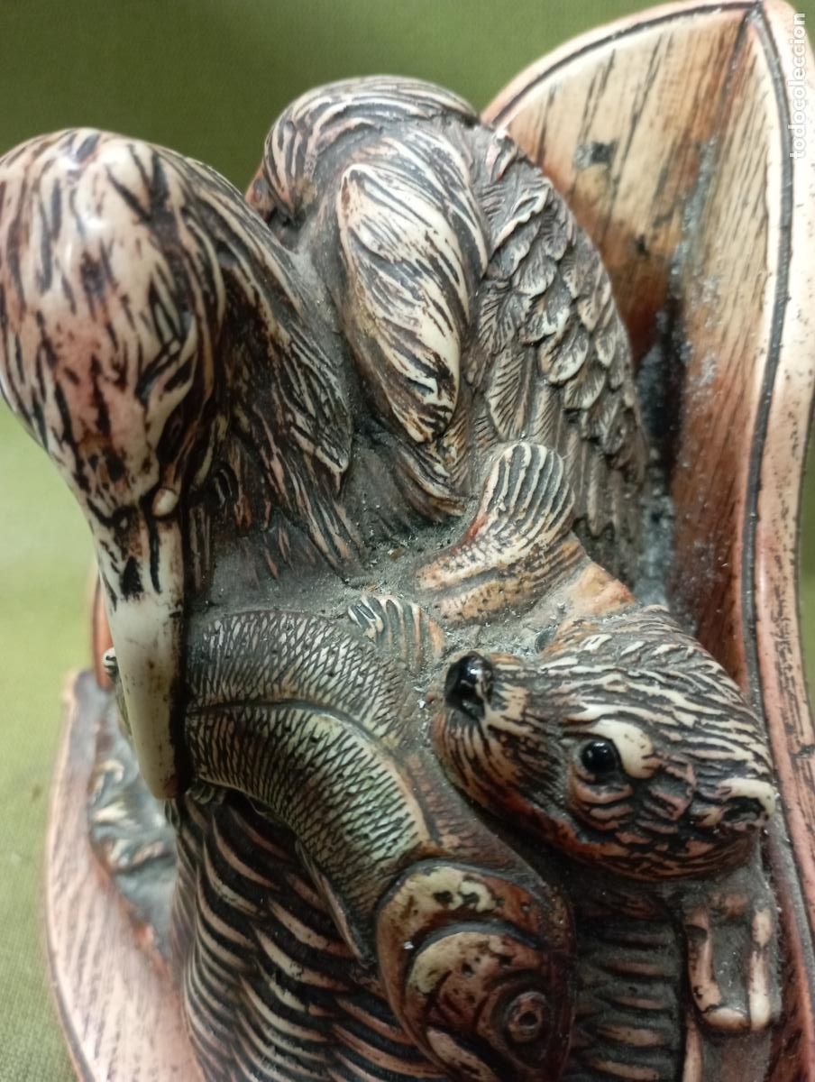 Joyeria: sujetalibros figura ave -nutria pez - Foto 3