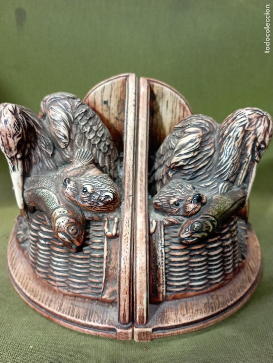 Joyeria: sujetalibros figura ave -nutria pez - Foto 1