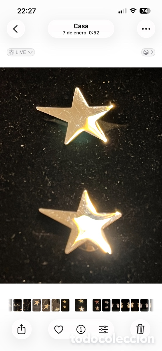 Joyeria: Pendientes estrellas medianos - Foto 2