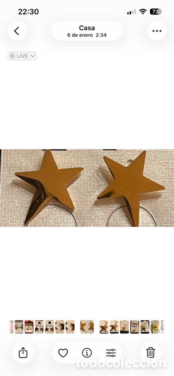 Joyeria: Pendientes estrellas medianos - Foto 4