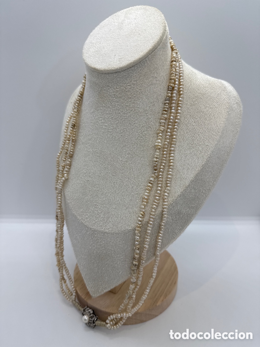 Joyeria: Collar de perlas de Marruecos con el cierre de plata hecho a mano - Foto 2