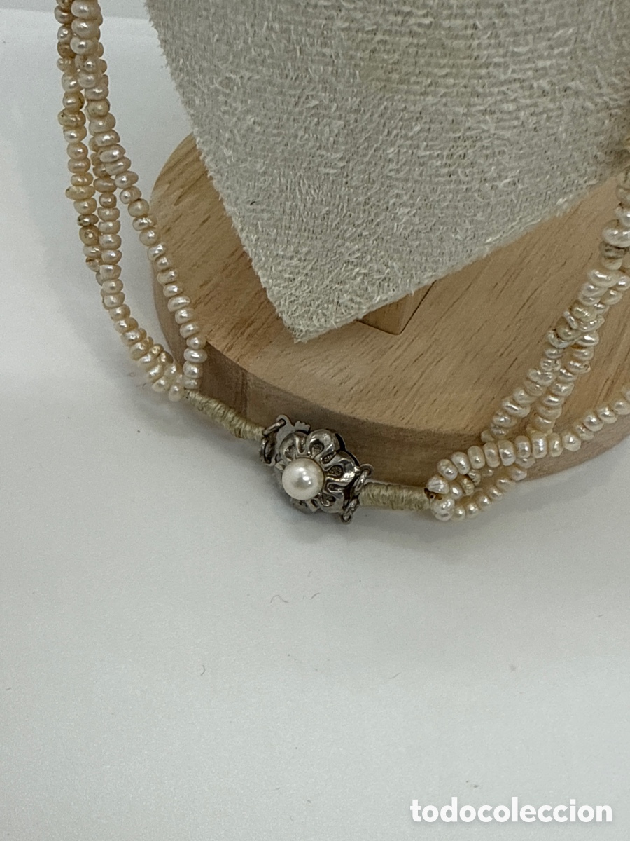 Joyeria: Collar de perlas de Marruecos con el cierre de plata hecho a mano - Foto 3