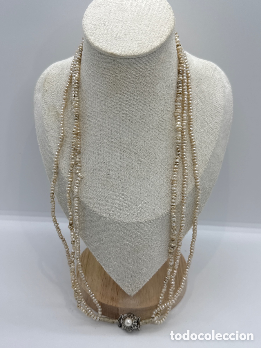 Joyeria: Collar de perlas de Marruecos con el cierre de plata hecho a mano - Foto 1