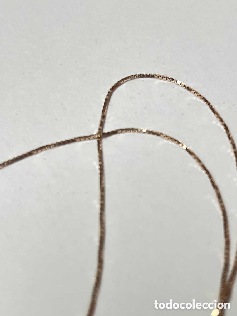 Joyeria: Cadena de plata chapado oro rosa /CC385 - Foto 4