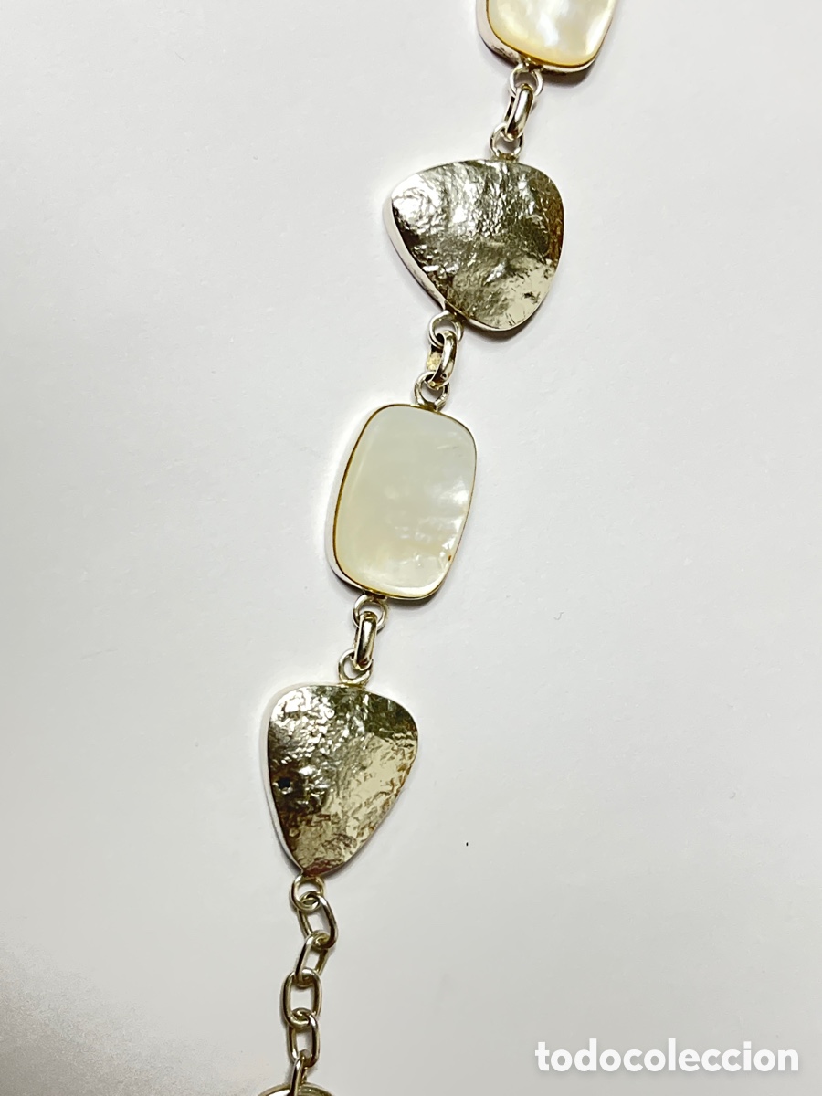 Joyeria: Pulsera de plata y n&aacute;car Pul385 - Foto 3