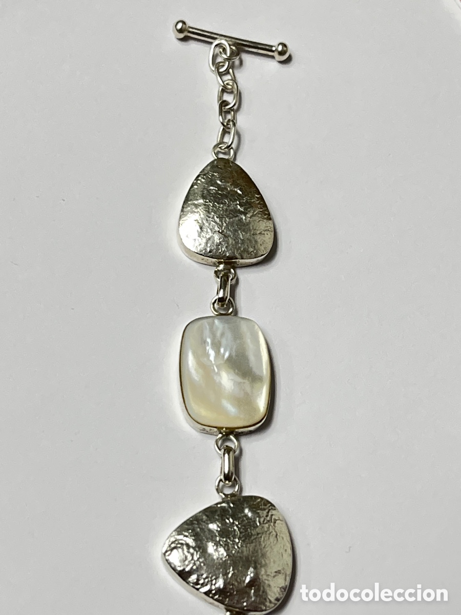 Joyeria: Pulsera de plata y n&aacute;car Pul385 - Foto 4