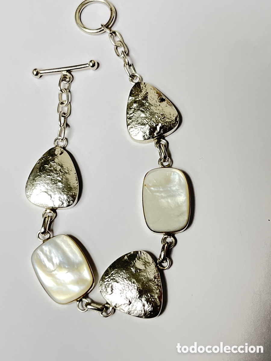 Joyeria: Pulsera de plata y n&aacute;car Pul385 - Foto 5