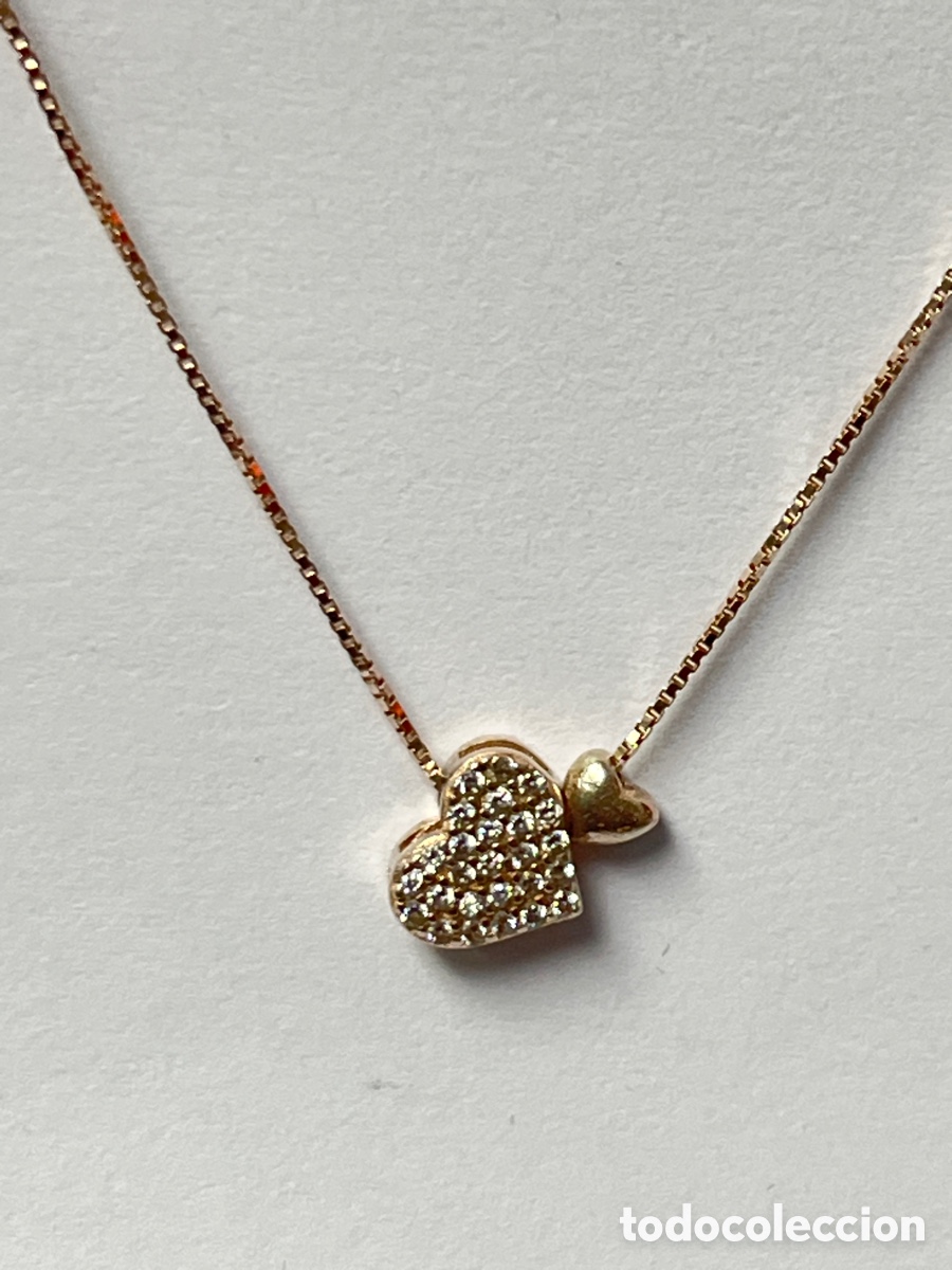 Joyeria: Cadena de plata chapado oro rosa /CC385 - Foto 5