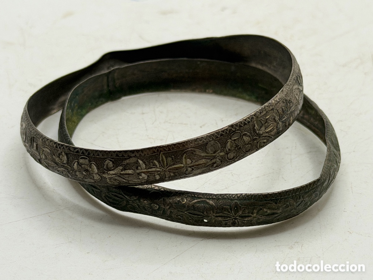 Joyeria: Antiguas Pulseras Plateadas - Foto 7