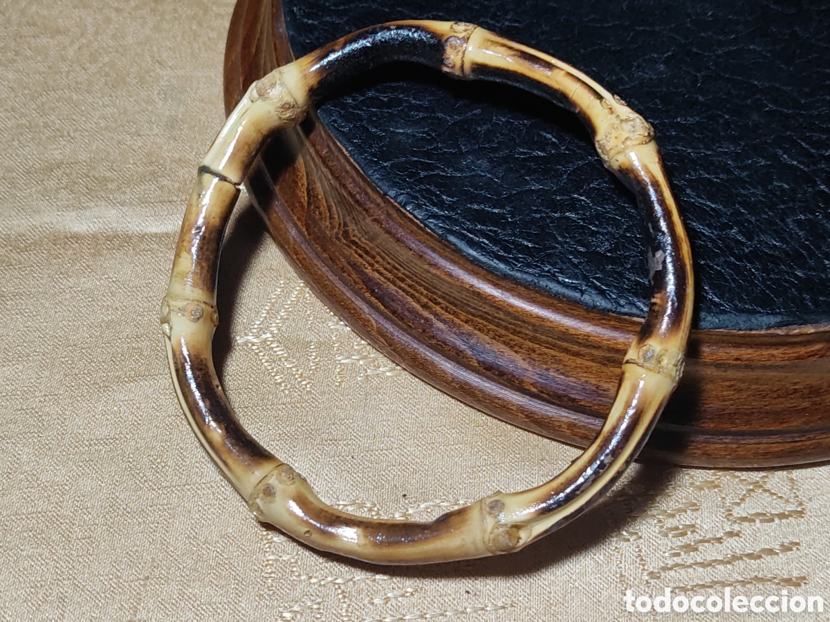 Joyeria: Pulsera de ca&ntilde;a de bamb&uacute;.Vintage. - Foto 1