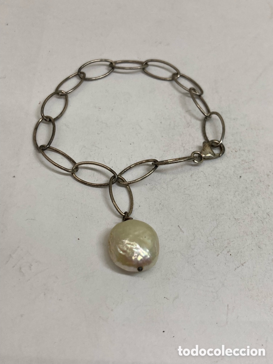 Joyeria: Pulsera de plata y perla Pul382 - Foto 1