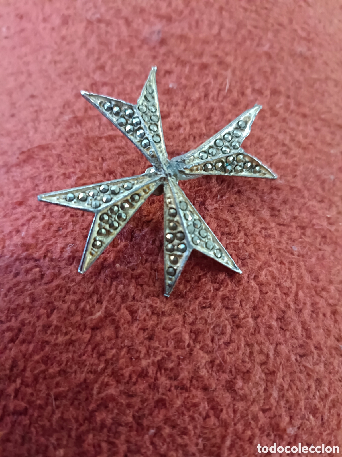 Joyeria: Broche Cruz de Malta con marcasitas - Foto 1